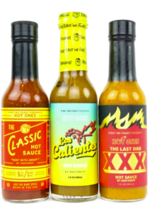 Hot Ones Hot Sauces bottle