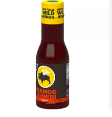 Buffalo Wild Wings Mango Habanero Sauce bottle