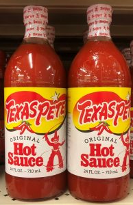 texas pete hot sauce bottle